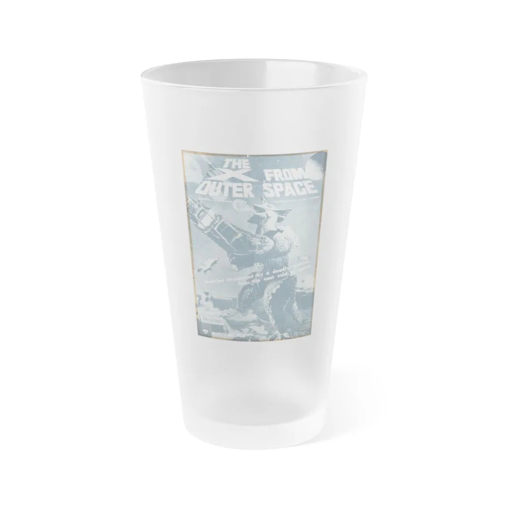 THE X FROM OUTER SPACE (2) 1967 Movie Poster - Frosted Pint Glass 16oz-16oz-Frosted-Go Mug Yourself