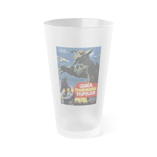 THE X FROM OUTER SPACE (GERMAN) 1967 Movie Poster - Frosted Pint Glass 16oz 16oz Frosted - Go Mug Yourself