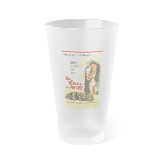 THE YOUNG GO WILD 1959 Movie Poster - Frosted Pint Glass 16oz-16oz-Frosted-Go Mug Yourself