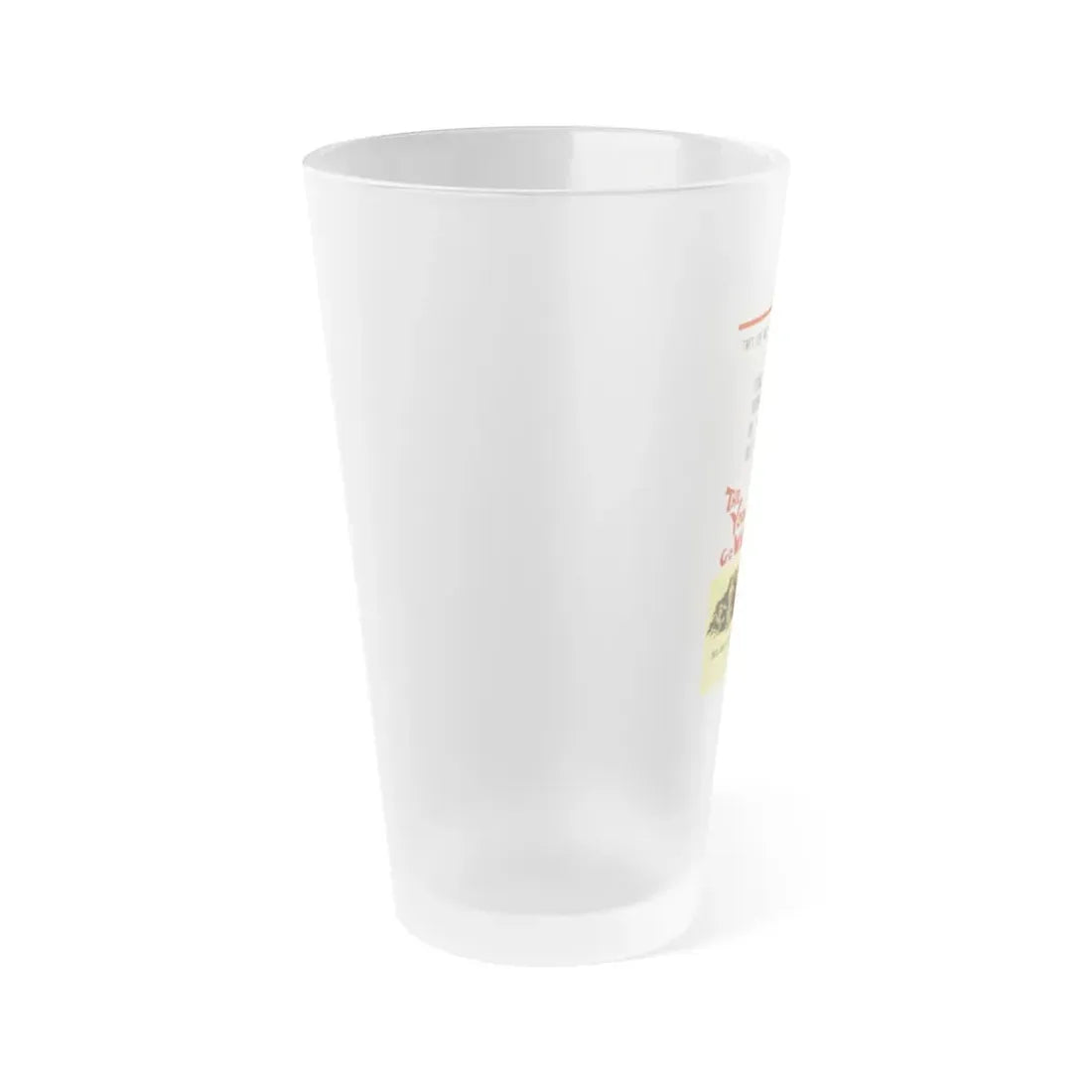 THE YOUNG GO WILD 1959 Movie Poster - Frosted Pint Glass 16oz - Go Mug Yourself