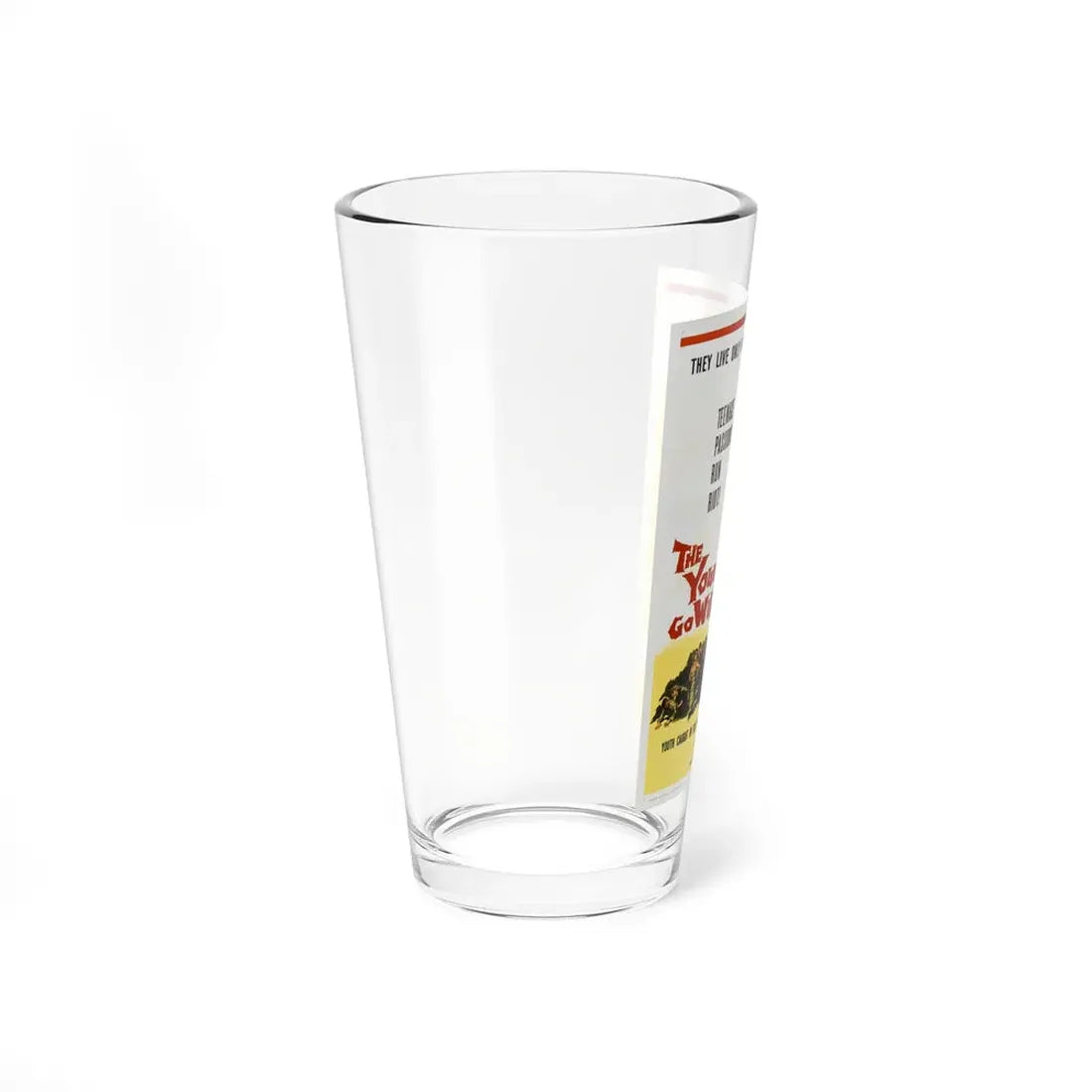 THE YOUNG GO WILD 1959 Movie Poster - Pint Glass 16oz - Go Mug Yourself