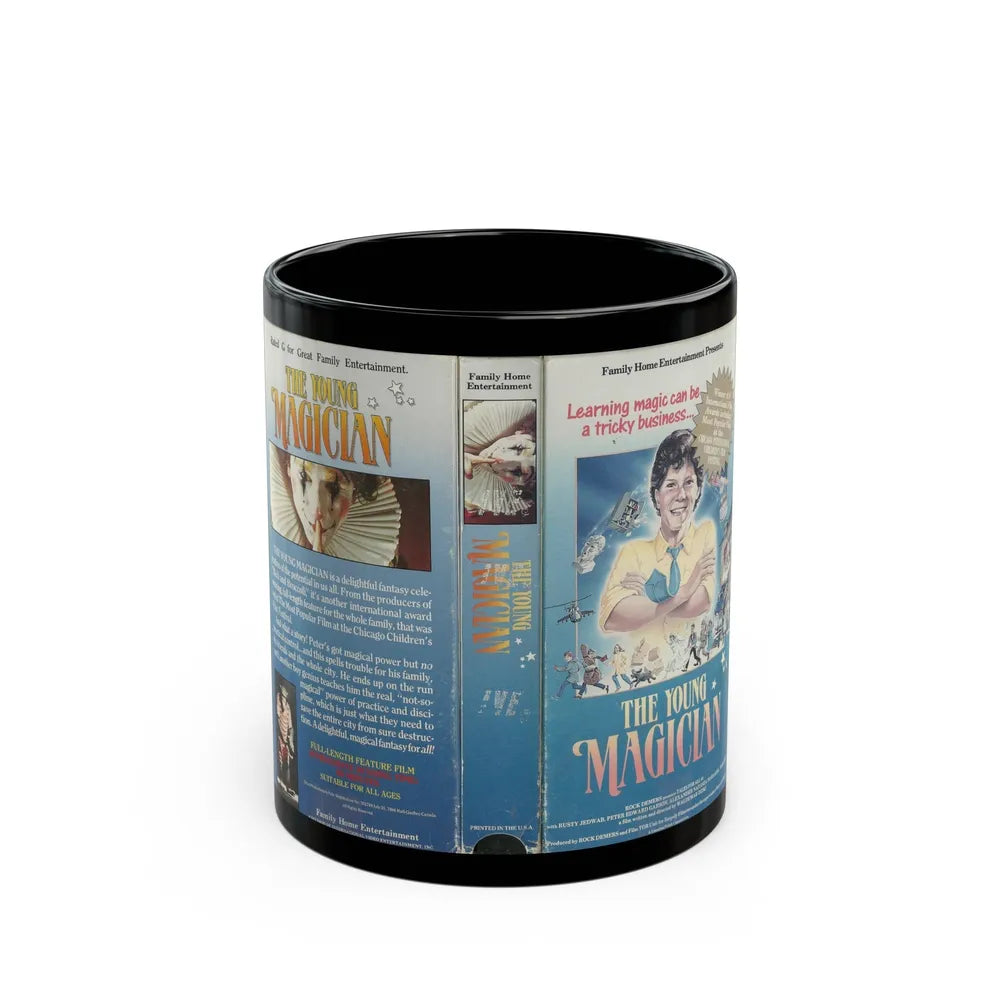 THE YOUNG MAGICIAN (VHS COVER) - Black Coffee Mug-11oz-Go Mug Yourself