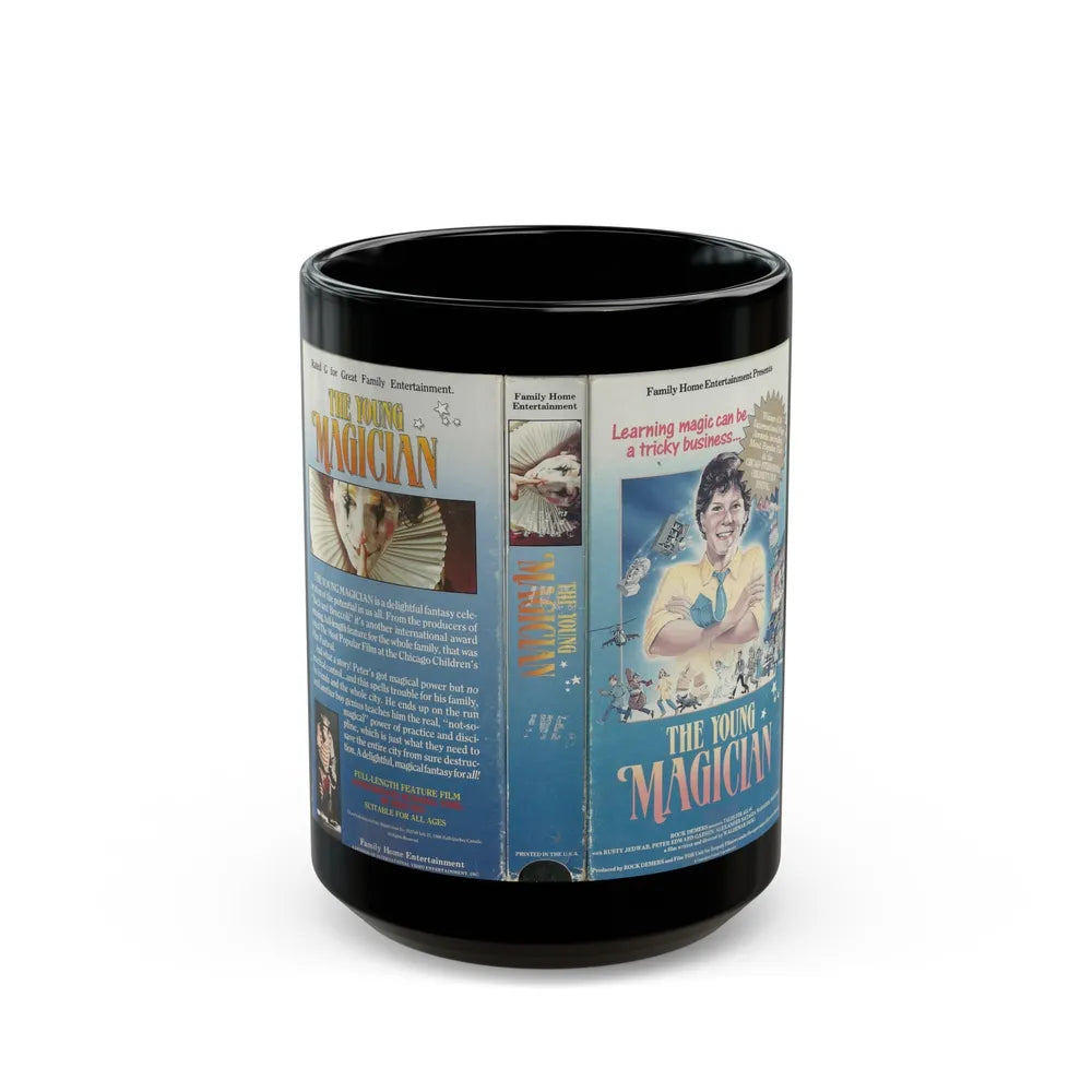 THE YOUNG MAGICIAN (VHS COVER) - Black Coffee Mug-15oz-Go Mug Yourself