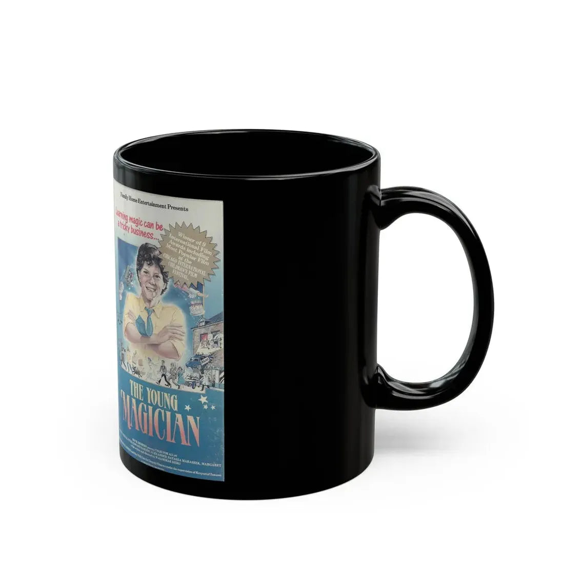THE YOUNG MAGICIAN (VHS COVER) - Black Coffee Mug - Go Mug Yourself