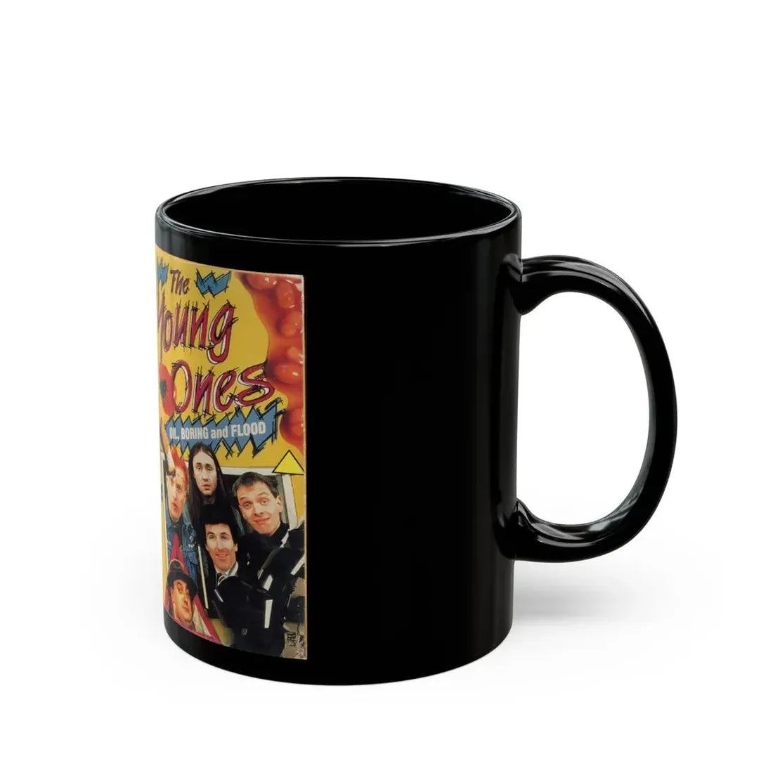 THE YOUNG ONES OIL BORING AND FLOOD (VHS COVER) - Black Coffee Mug - Go Mug Yourself