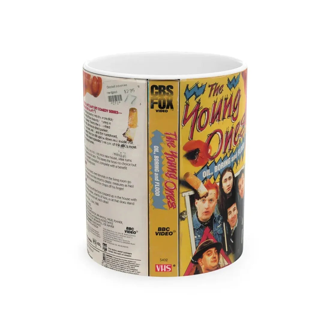 THE YOUNG ONES OIL BORING AND FLOOD (VHS COVER) - White Coffee Mug 11oz - Go Mug Yourself