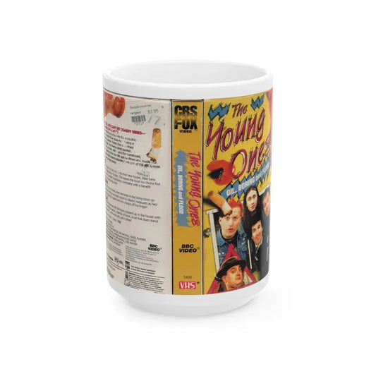 THE YOUNG ONES OIL BORING AND FLOOD (VHS COVER) - White Coffee Mug 15oz - Go Mug Yourself