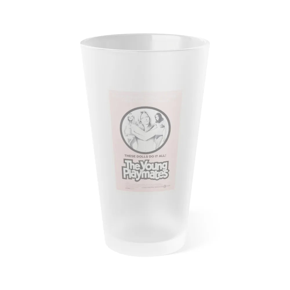 THE YOUNG PLAYMATES 1972 Movie Poster - Frosted Pint Glass 16oz-16oz-Frosted-Go Mug Yourself