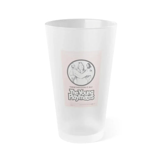 THE YOUNG PLAYMATES 1972 Movie Poster - Frosted Pint Glass 16oz 16oz Frosted - Go Mug Yourself