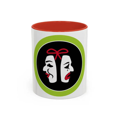 Theater (Boy Scout Merit Badge) Accent Coffee Mug 11oz Red - Go Mug Yourself
