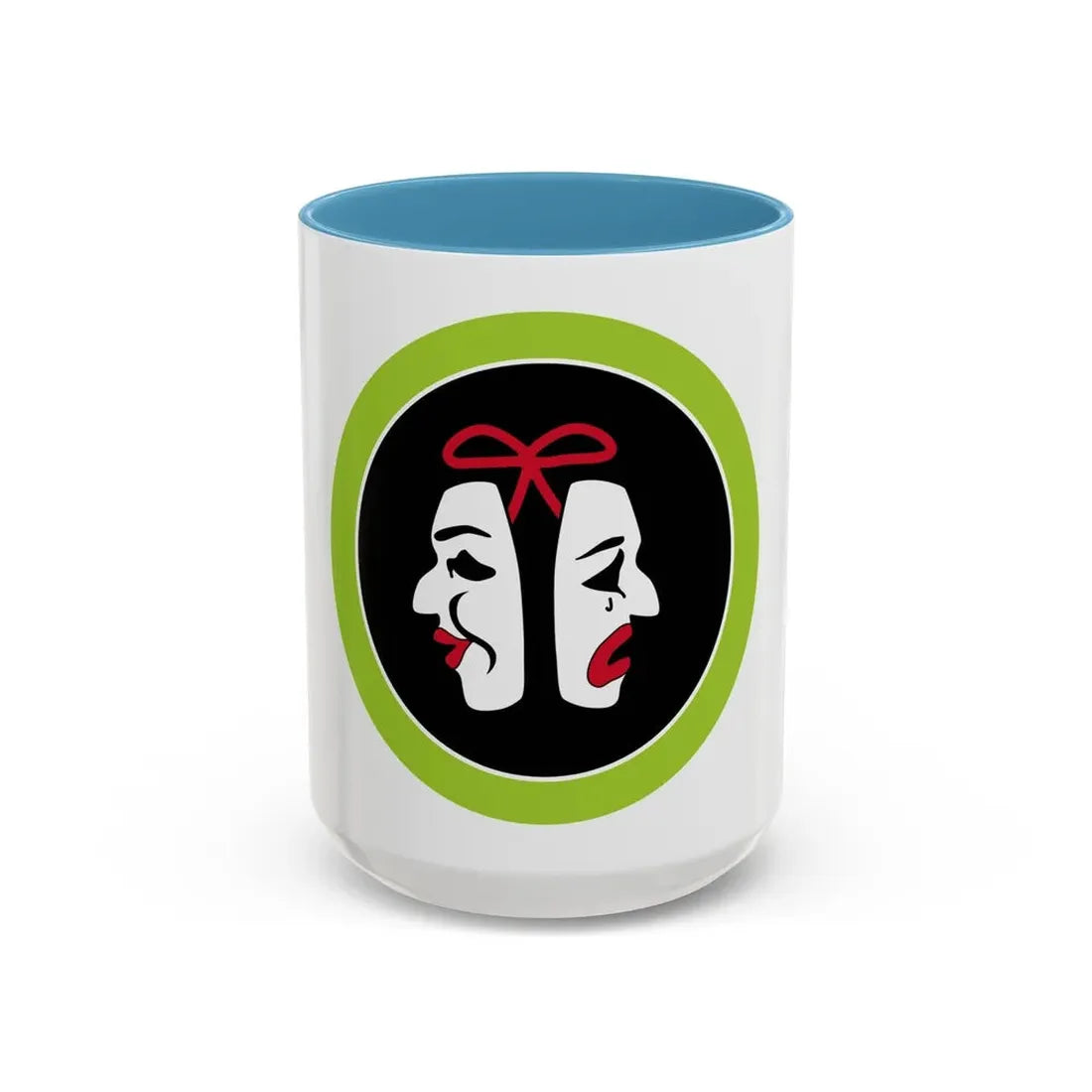 Theater (Boy Scout Merit Badge) Accent Coffee Mug 15oz Light Blue - Go Mug Yourself