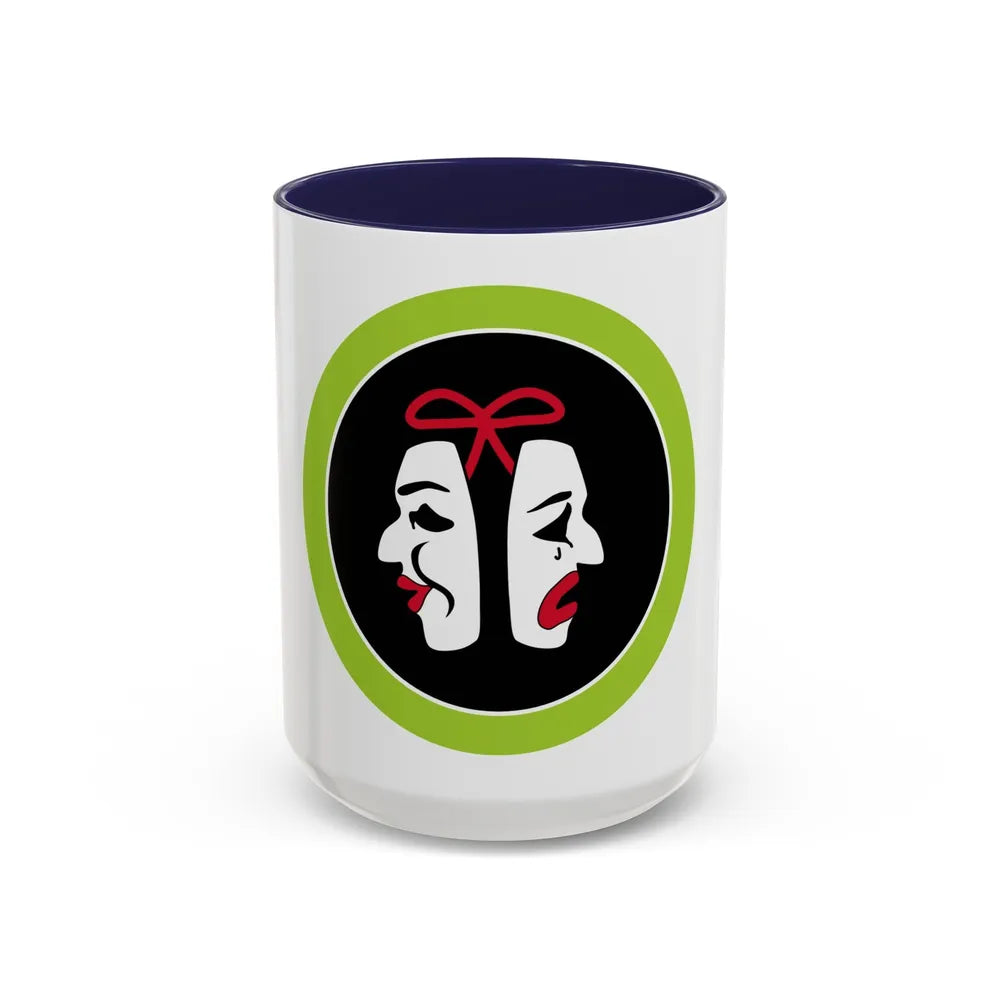 Theater (Boy Scout Merit Badge) Accent Coffee Mug-15oz-Navy-Go Mug Yourself