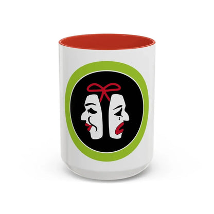 Theater (Boy Scout Merit Badge) Accent Coffee Mug 15oz Red - Go Mug Yourself