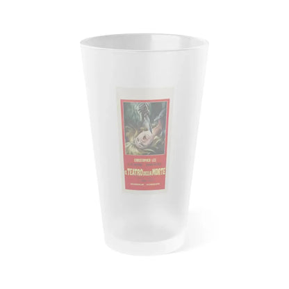 THEATRE OF DEATH 1967 Movie Poster - Frosted Pint Glass 16oz 16oz Frosted - Go Mug Yourself