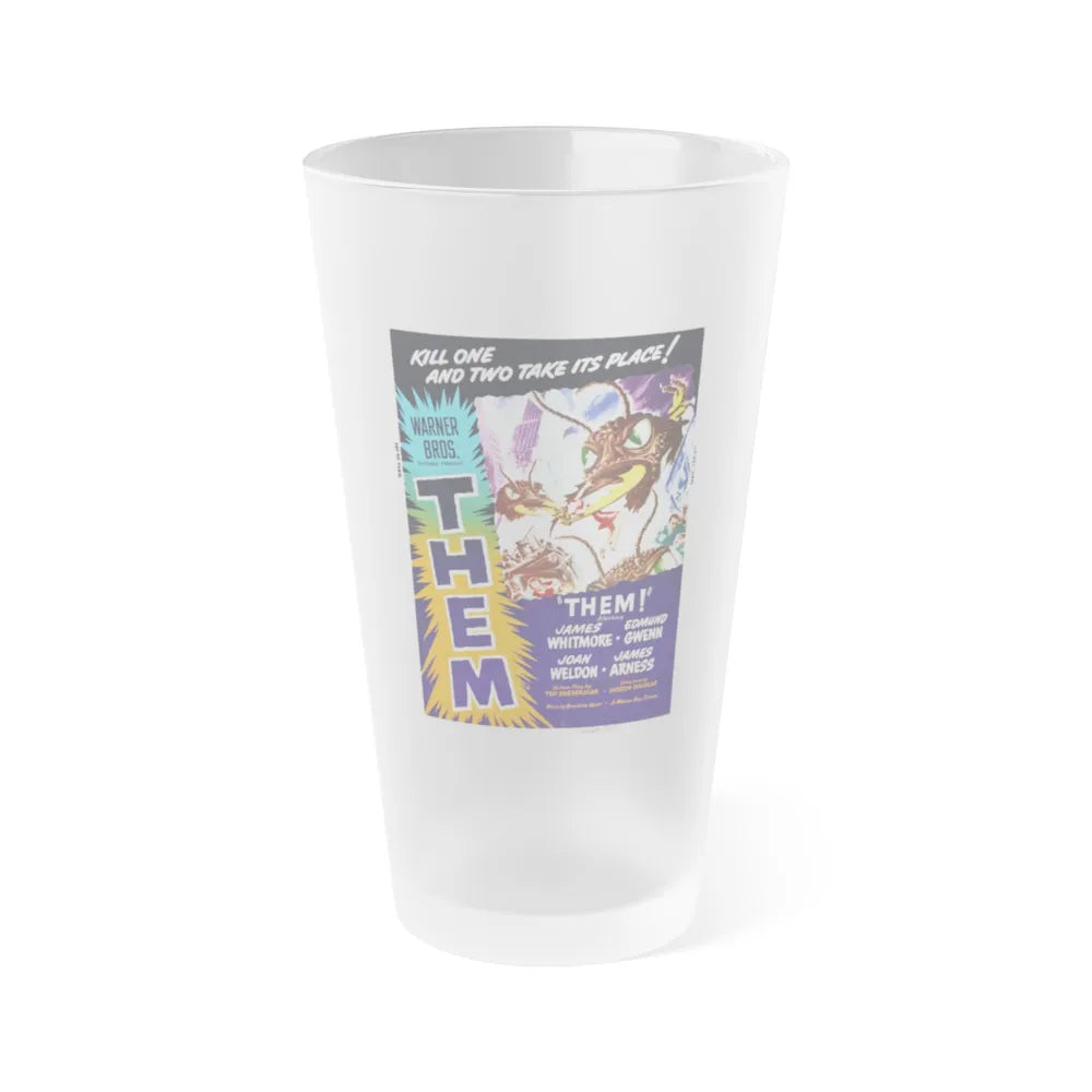 THEM! (2) 1954 Movie Poster - Frosted Pint Glass 16oz-16oz-Frosted-Go Mug Yourself