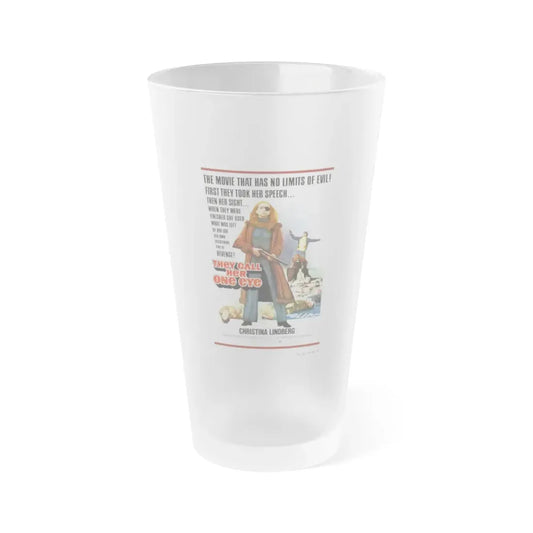 THEY CALL HER ONE EYE (THRILLER A CRUEL PICTURE) 1973 Movie Poster - Frosted Pint Glass 16oz 16oz Frosted - Go Mug Yourself