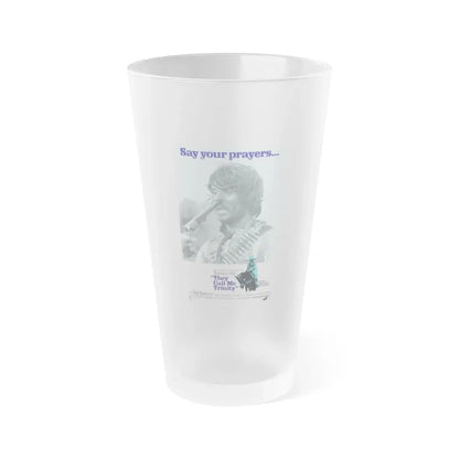 THEY CALL ME TRINITY 1970 Movie Poster - Frosted Pint Glass 16oz 16oz Frosted - Go Mug Yourself