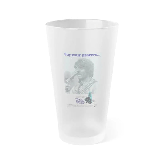 THEY CALL ME TRINITY 1970 Movie Poster - Frosted Pint Glass 16oz 16oz Frosted - Go Mug Yourself