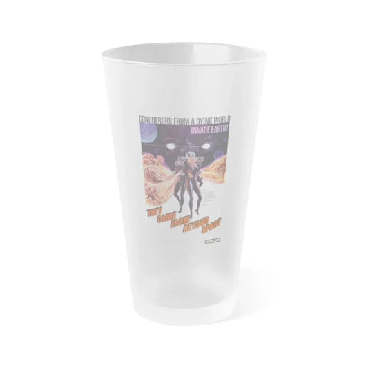 THEY CAME FROM BEYOND SPACE 1967 Movie Poster - Frosted Pint Glass 16oz 16oz Frosted - Go Mug Yourself