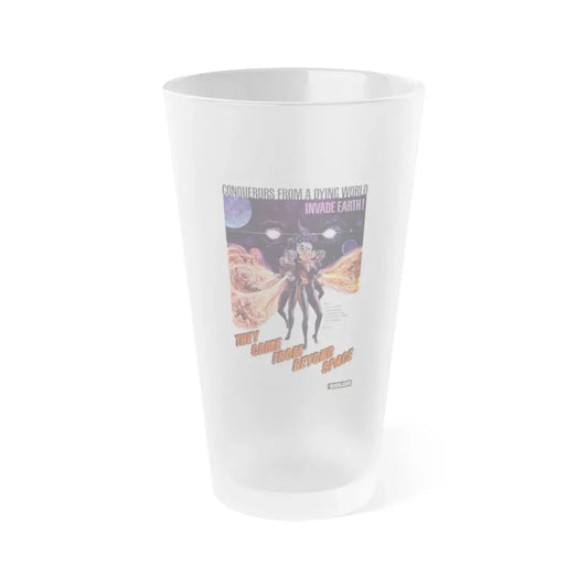 THEY CAME FROM BEYOND SPACE 1967 Movie Poster - Frosted Pint Glass 16oz 16oz Frosted - Go Mug Yourself