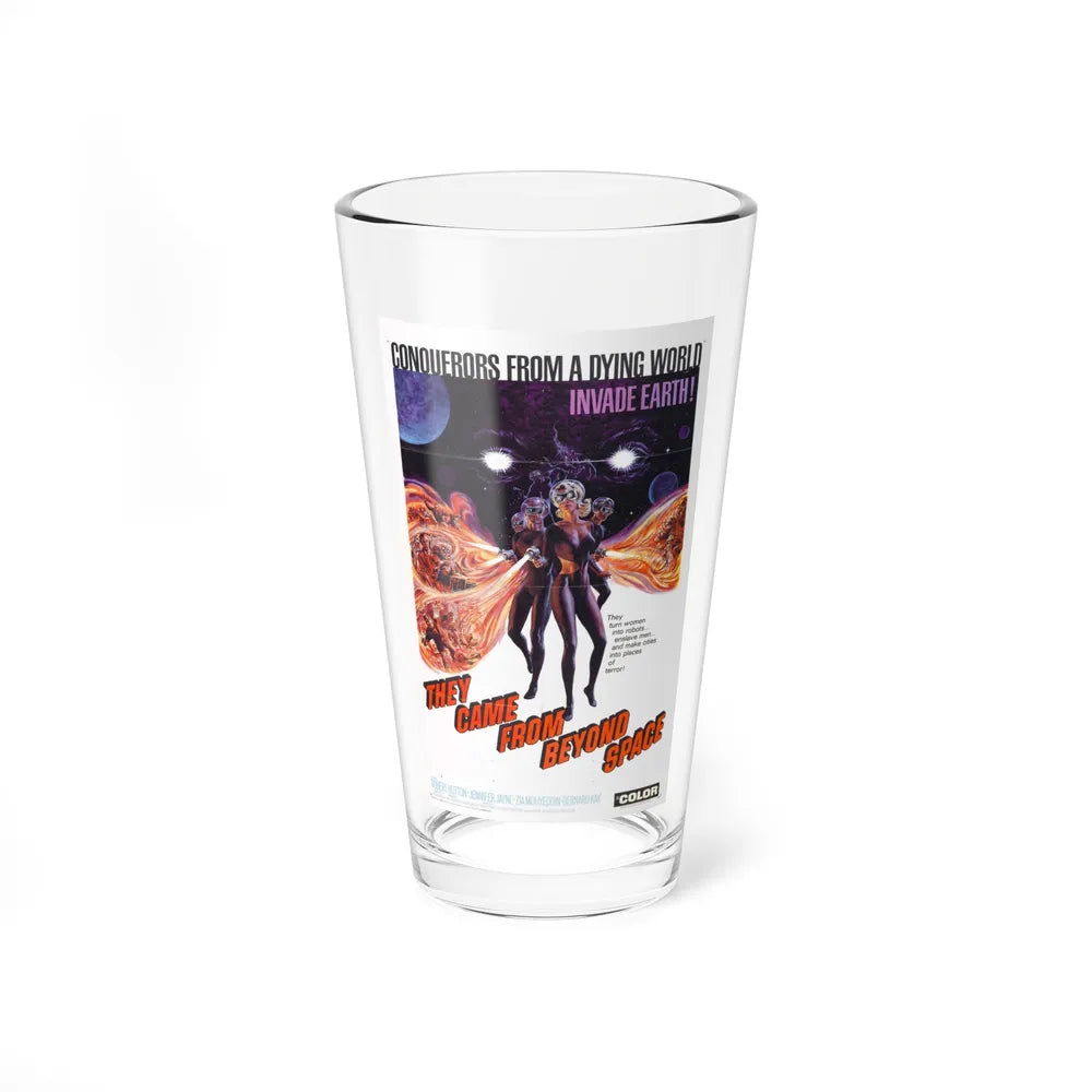 THEY CAME FROM BEYOND SPACE 1967 Movie Poster - Pint Glass 16oz-16oz-Go Mug Yourself