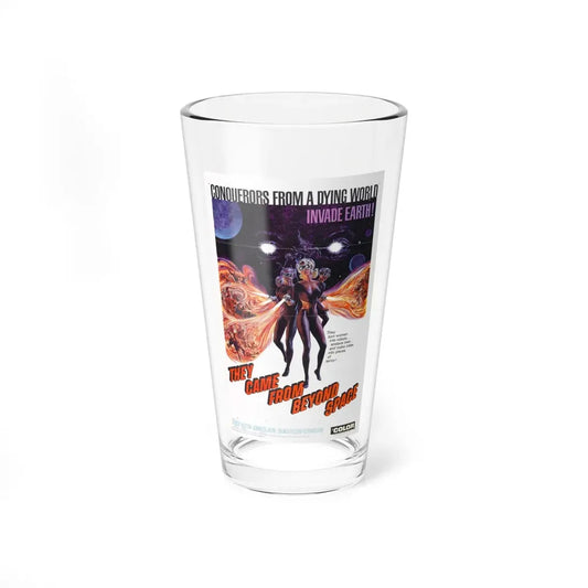 THEY CAME FROM BEYOND SPACE 1967 Movie Poster - Pint Glass 16oz 16oz - Go Mug Yourself