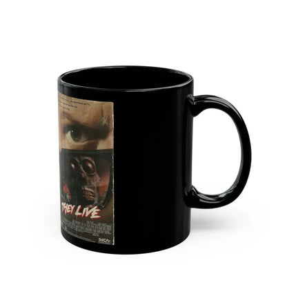 THEY LIVE ROWDY RODDY PIPER (VHS COVER) - Black Coffee Mug - Go Mug Yourself