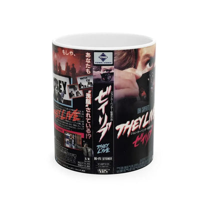 THEY LIVE (VHS COVER) - White Coffee Mug 11oz - Go Mug Yourself