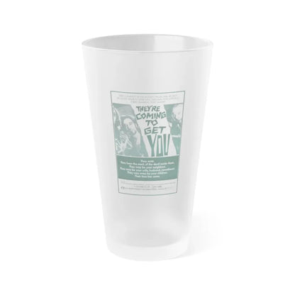 THEY'RE COMING TO GET YOU (ALL THE COLORS OF THE DARK) 2 1972 Movie Poster - Frosted Pint Glass 16oz 16oz Frosted - Go Mug Yourself