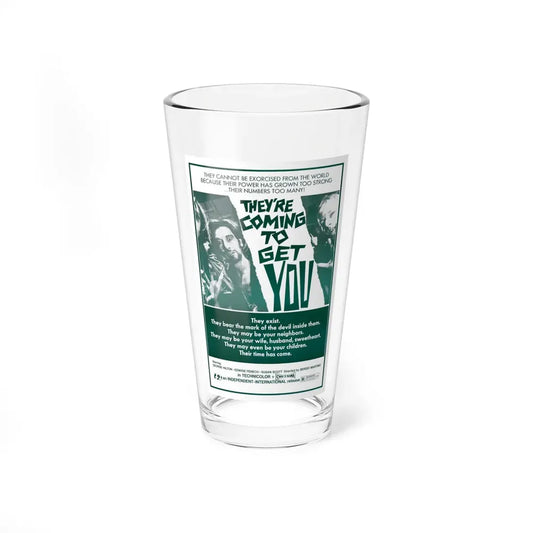 THEY'RE COMING TO GET YOU (ALL THE COLORS OF THE DARK) 2 1972 Movie Poster - Pint Glass 16oz 16oz - Go Mug Yourself