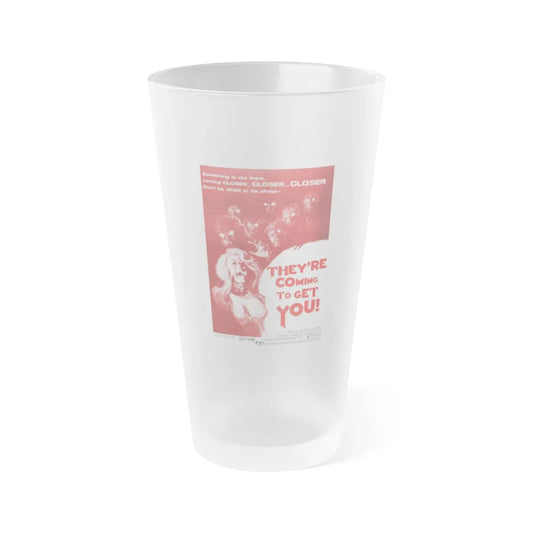 THEY'RE COMING TO GET YOU (ALL THE COLORS OF THE DARK) 1972 Movie Poster - Frosted Pint Glass 16oz-16oz-Frosted-Go Mug Yourself