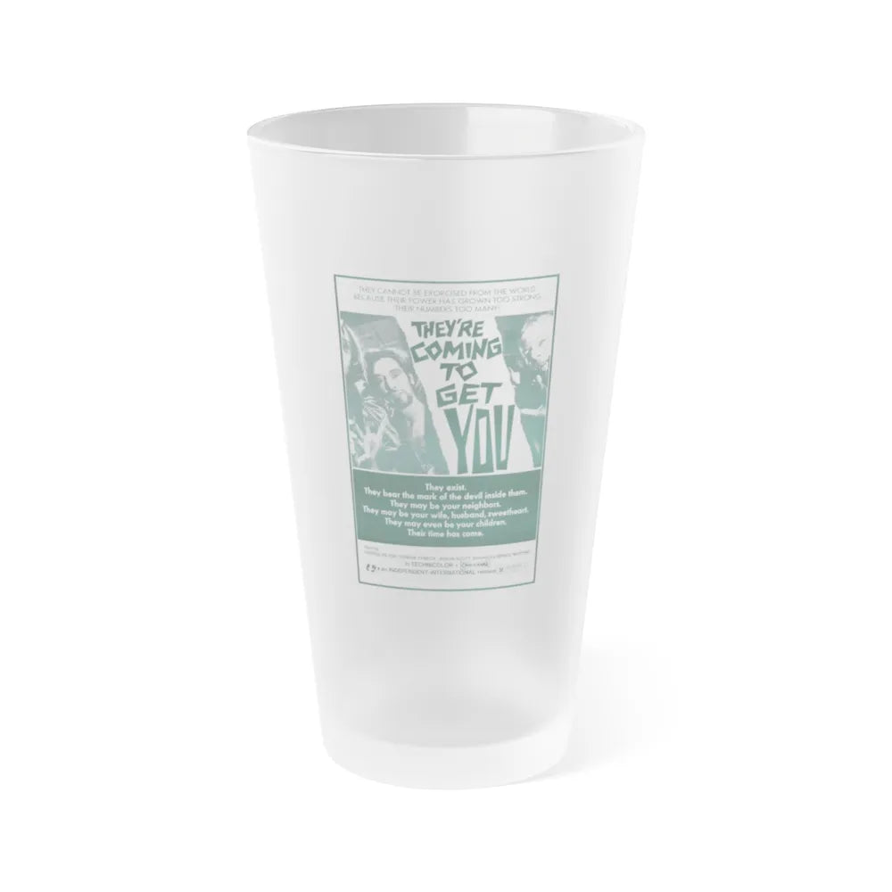 THEY'RE COMING TO GET YOU (ALL THE COLORS OF THE DARK) 2 1972 Movie Poster - Frosted Pint Glass 16oz-16oz-Frosted-Go Mug Yourself