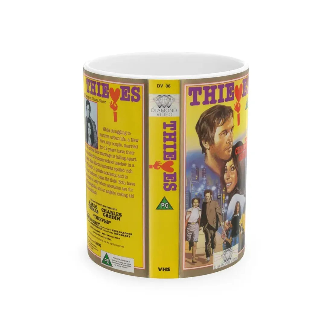 THIEVES (VHS COVER) - White Coffee Mug 11oz - Go Mug Yourself