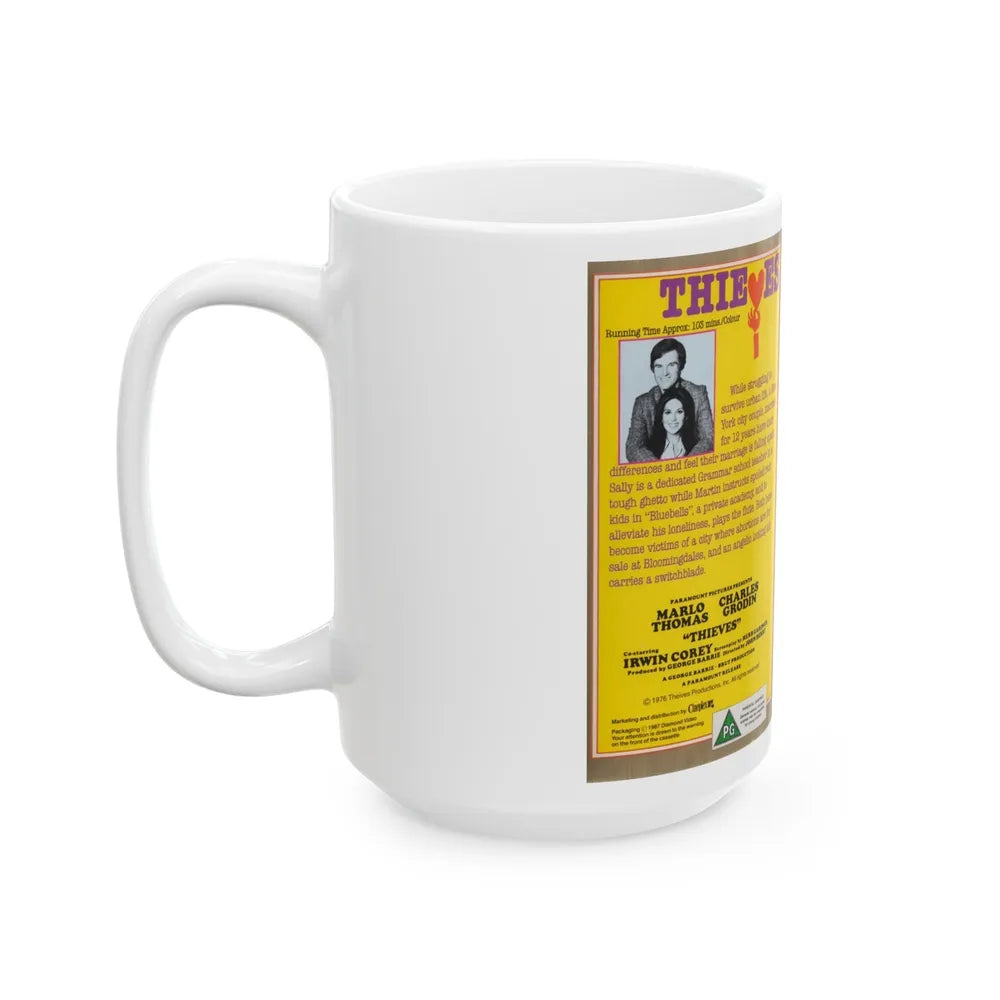 THIEVES (VHS COVER) - White Coffee Mug-Go Mug Yourself