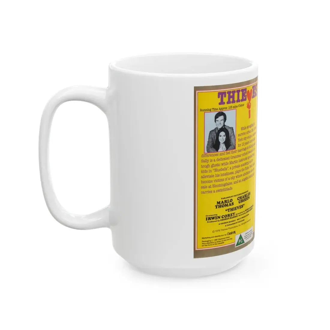 THIEVES (VHS COVER) - White Coffee Mug - Go Mug Yourself