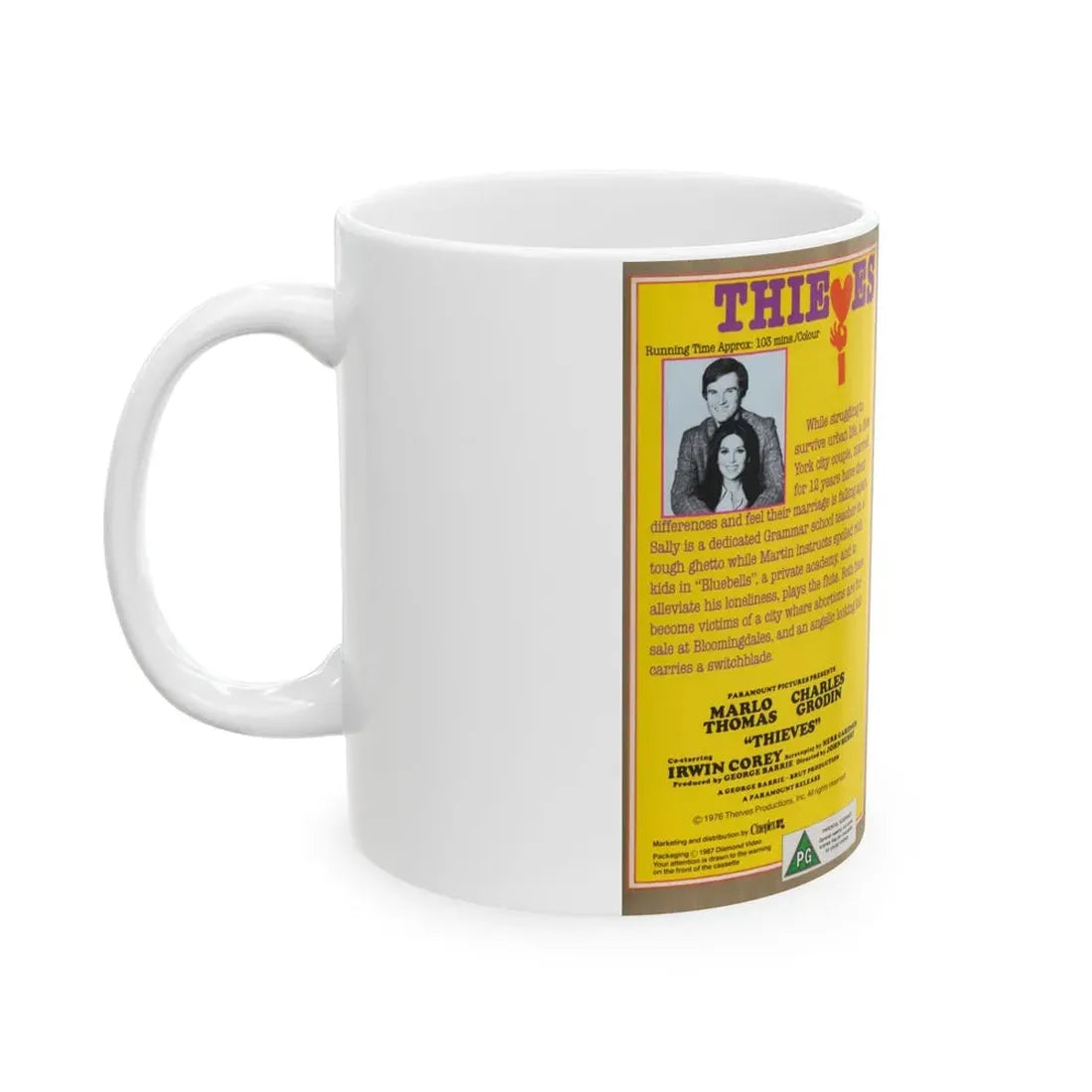 THIEVES (VHS COVER) - White Coffee Mug - Go Mug Yourself