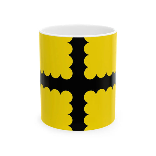 Thimister-Clermont vlag (Belgium) White Coffee Mug 11oz - Go Mug Yourself