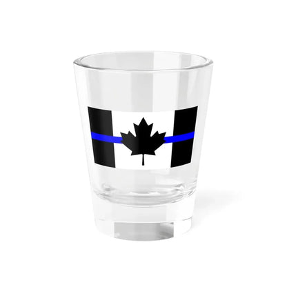 Thin Blue Line Flag Canada (Canada) Shot Glass 1.5oz 1.5oz - Go Mug Yourself