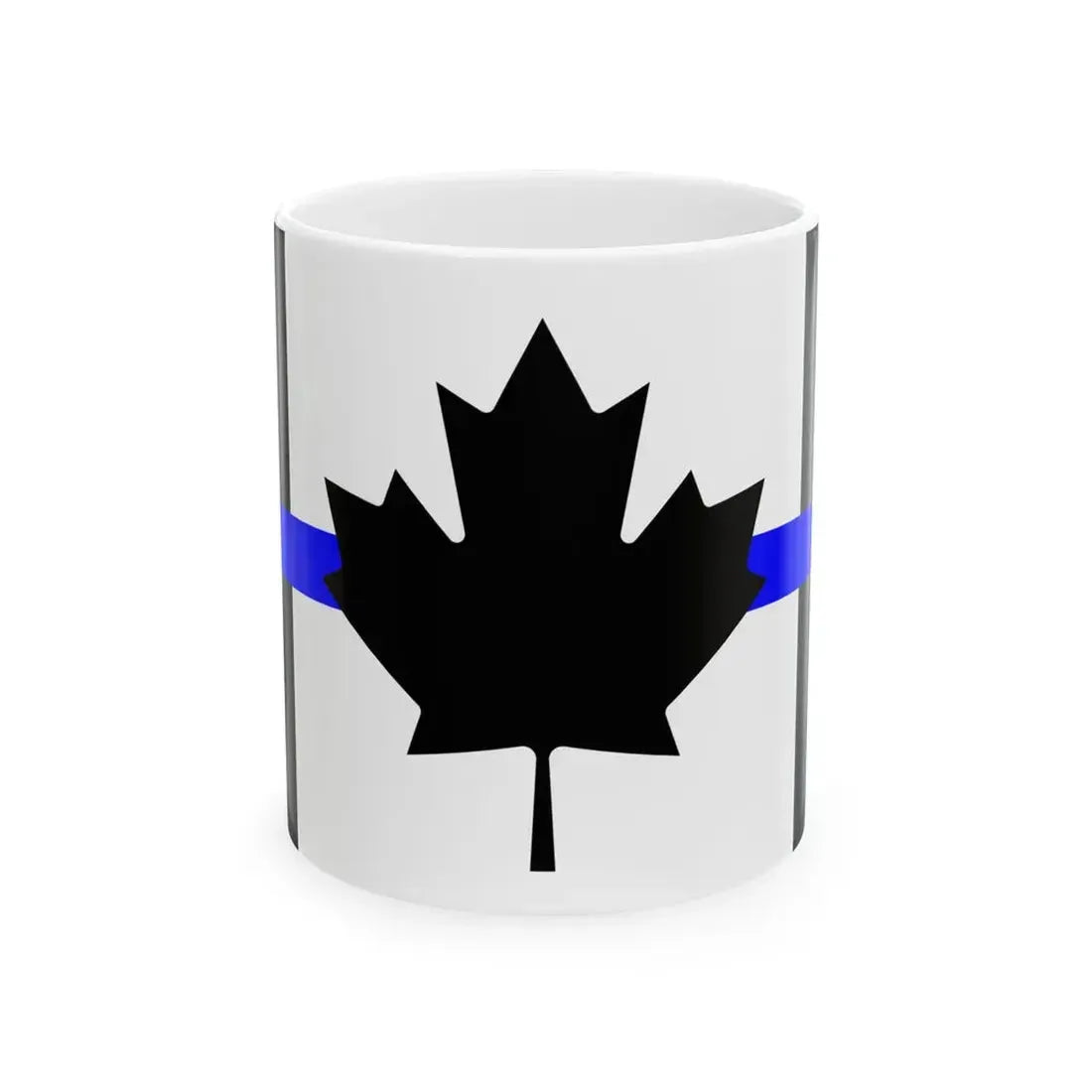 Thin Blue Line Flag Canada (Canada) White Coffee Mug 11oz - Go Mug Yourself