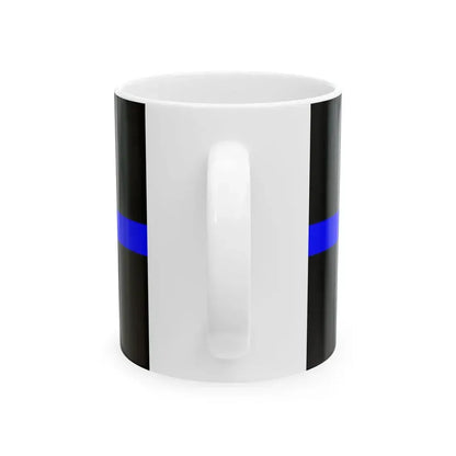 Thin Blue Line Flag Canada (Canada) White Coffee Mug - Go Mug Yourself
