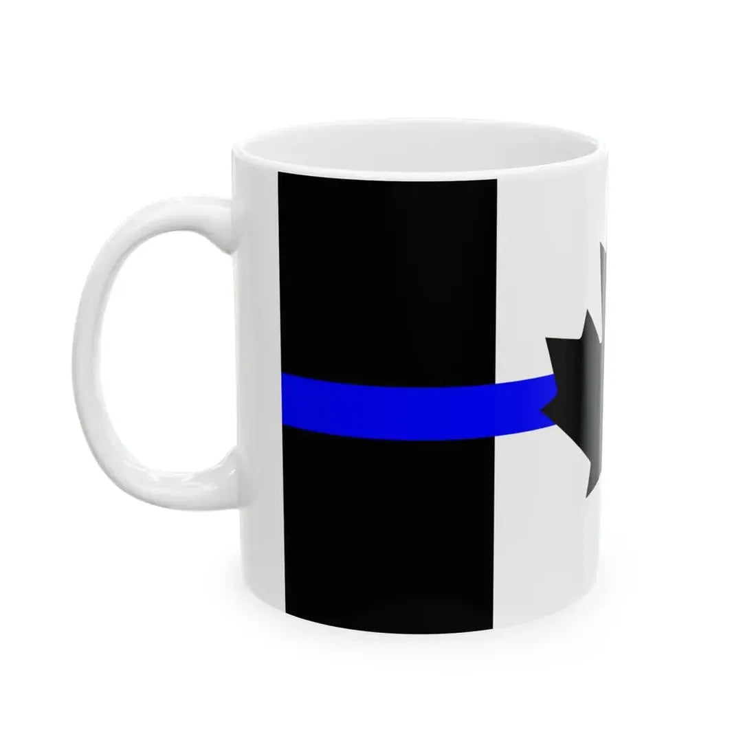 Thin Blue Line Flag Canada (Canada) White Coffee Mug - Go Mug Yourself