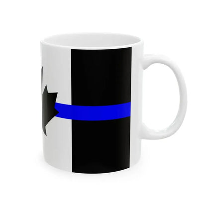 Thin Blue Line Flag Canada (Canada) White Coffee Mug - Go Mug Yourself