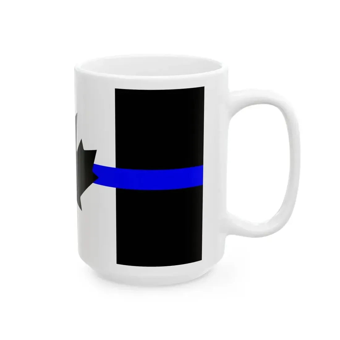 Thin Blue Line Flag Canada (Canada) White Coffee Mug - Go Mug Yourself