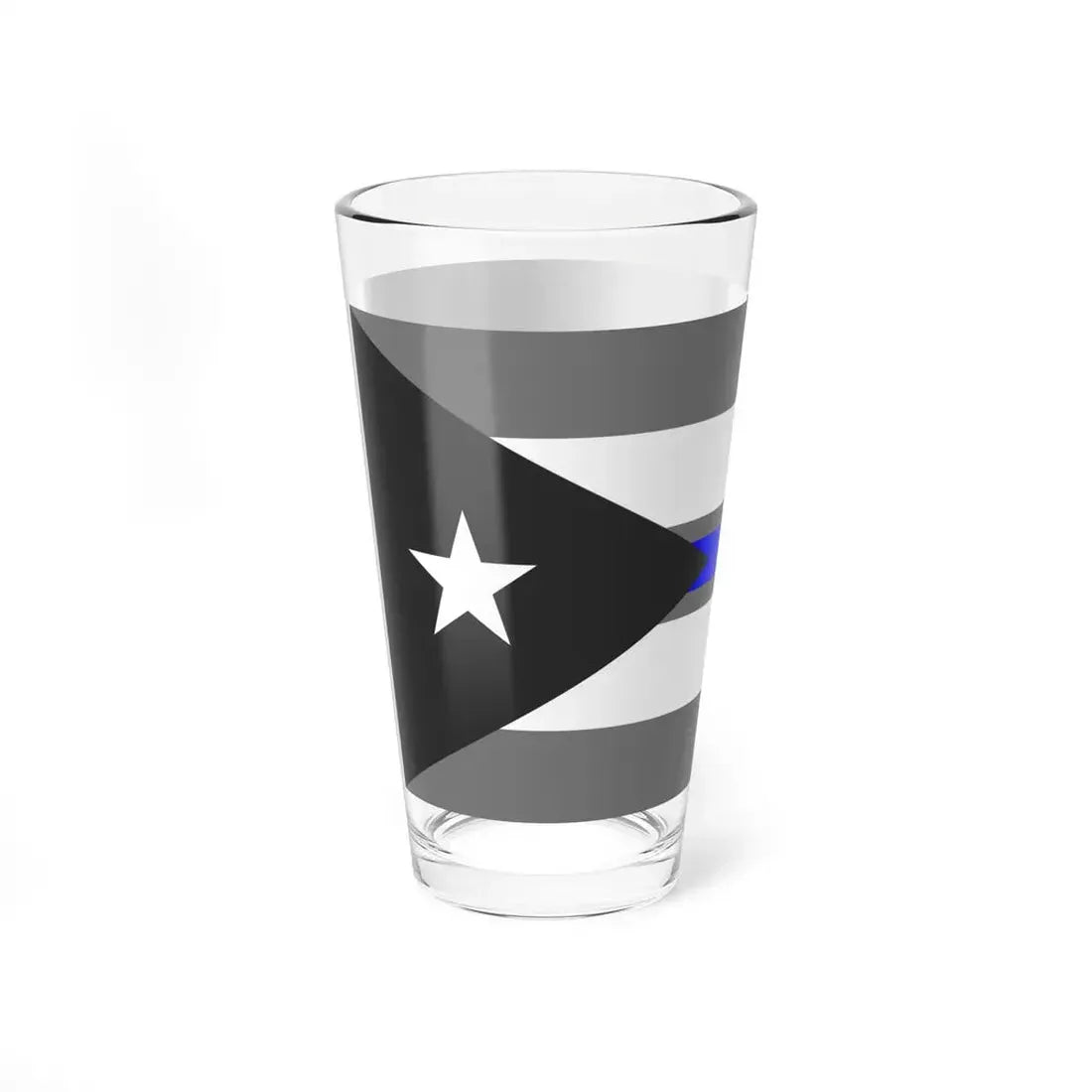 Thin Blue Line Flag Cuba (Cuba) Pint Glass 16oz - Go Mug Yourself