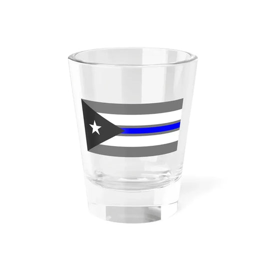 Thin Blue Line Flag Cuba (Cuba) Shot Glass 1.5oz 1.5oz - Go Mug Yourself