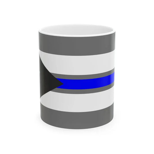 Thin Blue Line Flag Cuba (Cuba) White Coffee Mug 11oz - Go Mug Yourself
