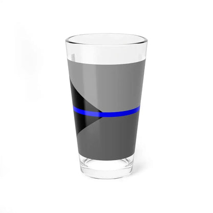 Thin Blue Line Flag Czech Republic (Czech Republic) Pint Glass 16oz 16oz - Go Mug Yourself