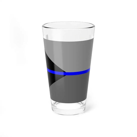 Thin Blue Line Flag Czech Republic (Czech Republic) Pint Glass 16oz 16oz - Go Mug Yourself