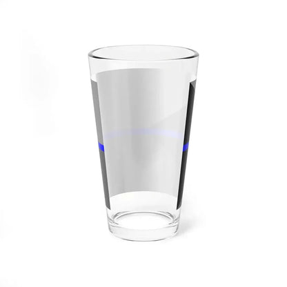 Thin Blue Line Flag Czech Republic (Czech Republic) Pint Glass 16oz - Go Mug Yourself