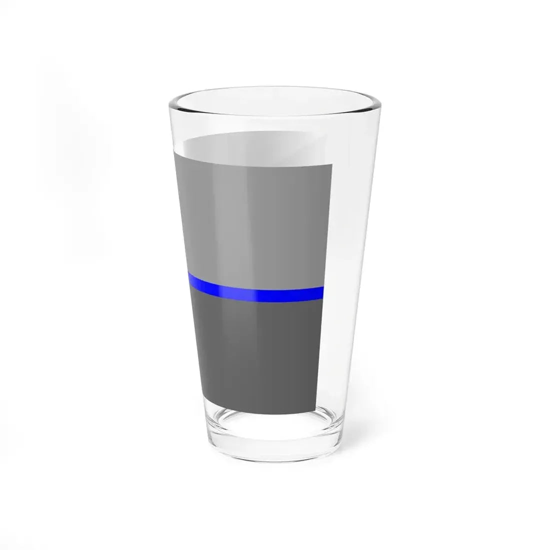 Thin Blue Line Flag Czech Republic (Czech Republic) Pint Glass 16oz - Go Mug Yourself